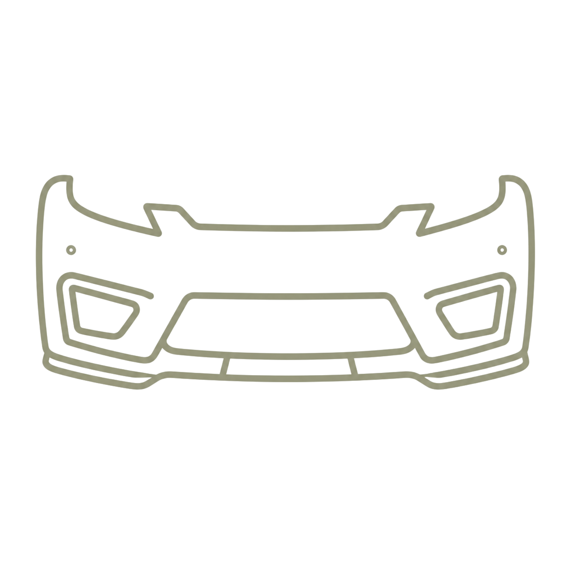 Front bumper and splitter icon