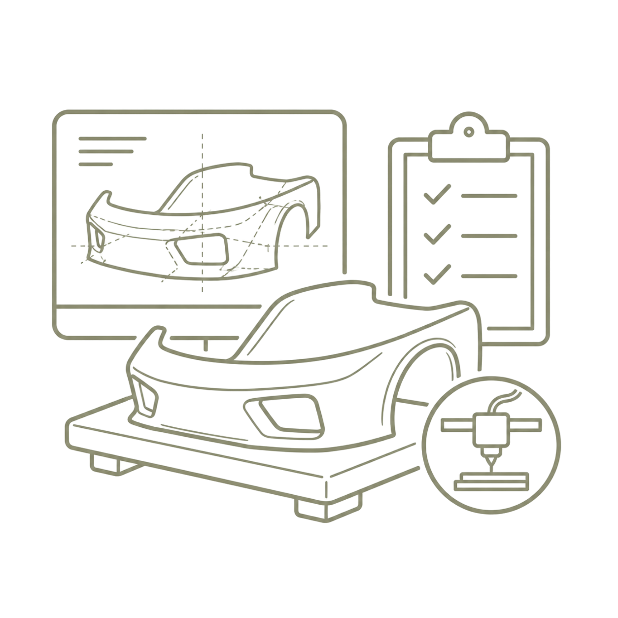 Prototype development and production icon