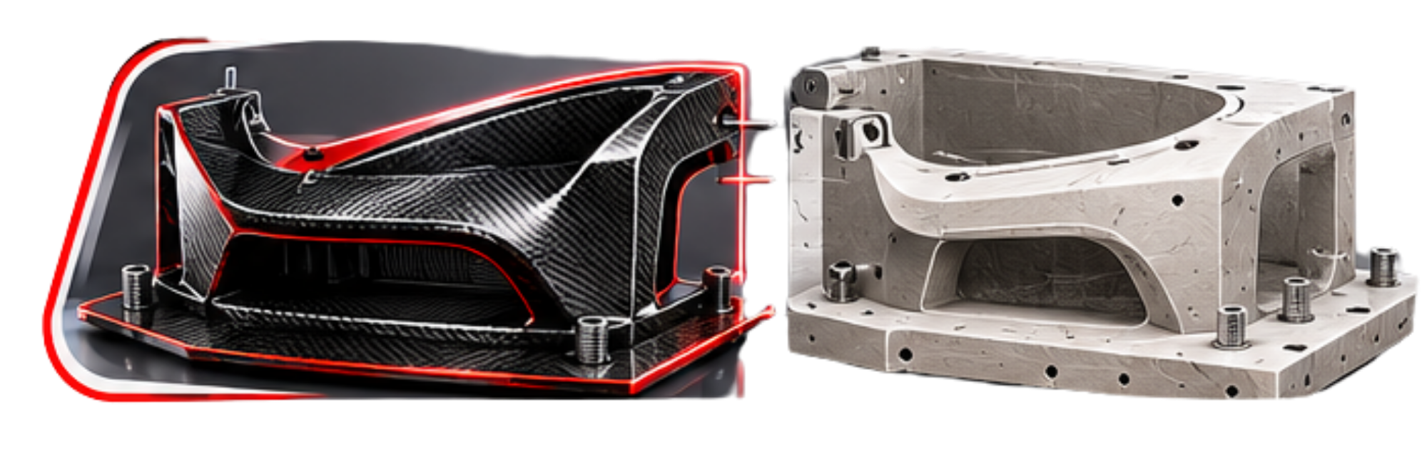 Master pattern and mold development for carbon fiber